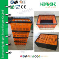 plastic stackable crates for fruits and vegetable packaging without lid